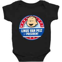 Peanuts Linus For President Baby Bodysuit | Artistshot