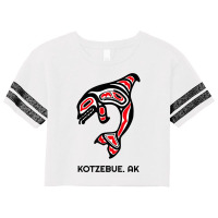 Kotzebue, Alaska Native American Indian Orca Killer Whales Scorecard Crop Tee | Artistshot