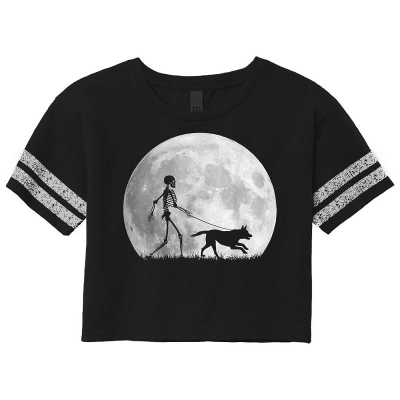 Belgian Malinoi Halloween Skeleton Funny Dog Youth Gift T Shirt Scorecard Crop Tee by cm-arts | Artistshot