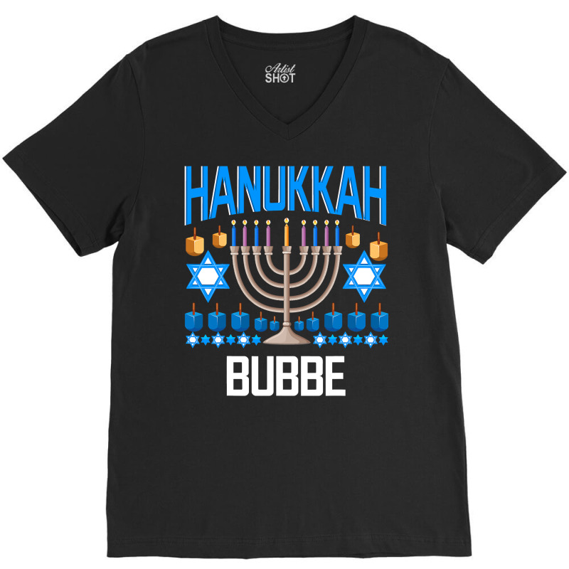 Hanukkah Jewish Chanukah Bubbe Grandma Funny  Gifts V-neck Tee | Artistshot