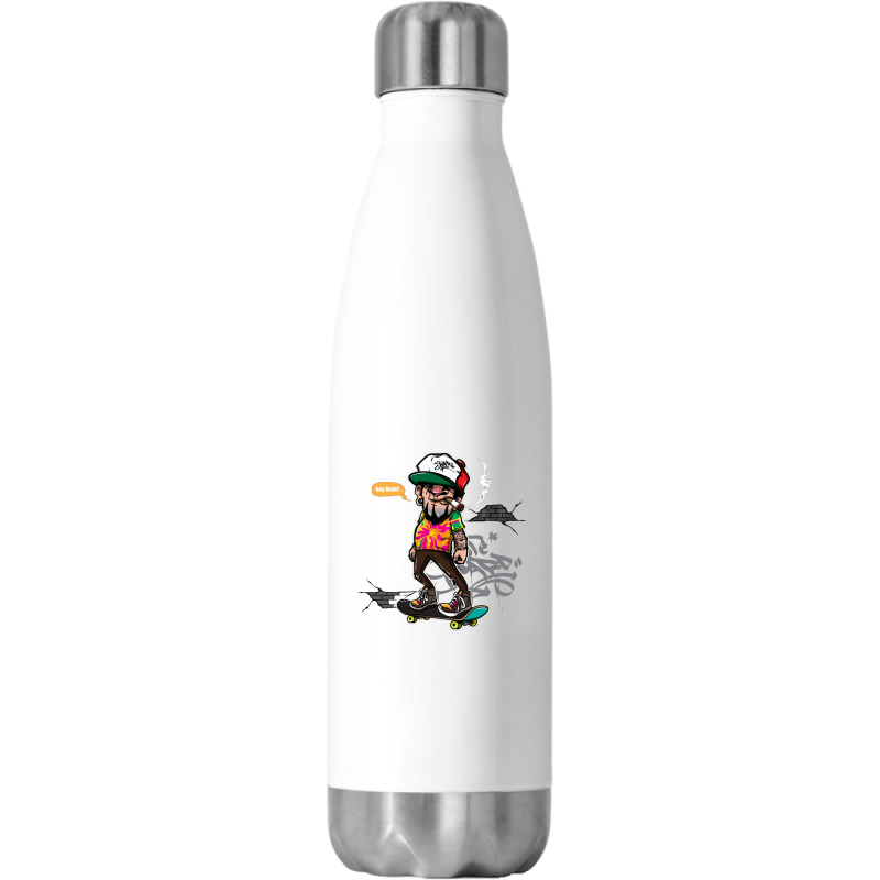 Custom Water Bottle - White