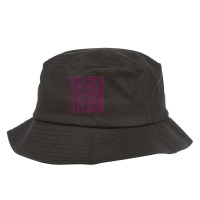 Live With Perfection Pink Typography Pattern Aesthetic Bucket Hat | Artistshot