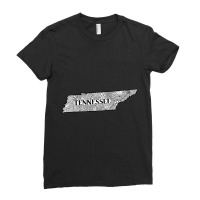 Tennessee State Doodle Ladies Fitted T-shirt | Artistshot