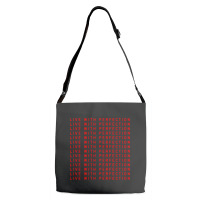 Live With Perfection Red Pattern Aesthetic Adjustable Strap Totes | Artistshot