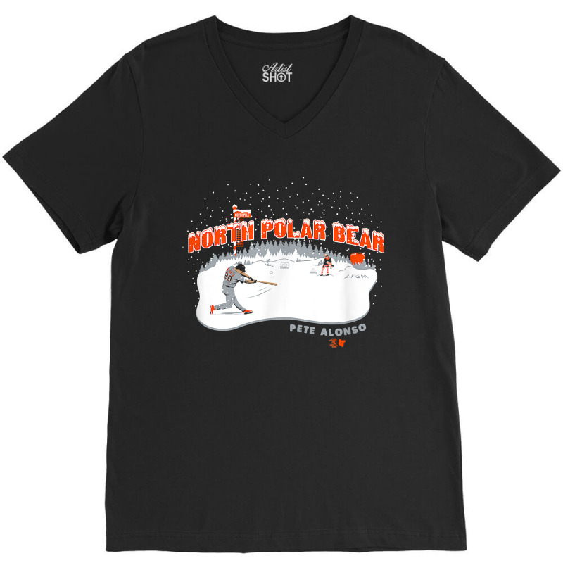 Officially Licensed Pete Alonso, North Polar Bear V-Neck Tee by LilaFrancine | Artistshot