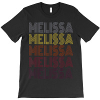 365 First Name Melissa Retro Pattern Vintage Style T-shirt | Artistshot