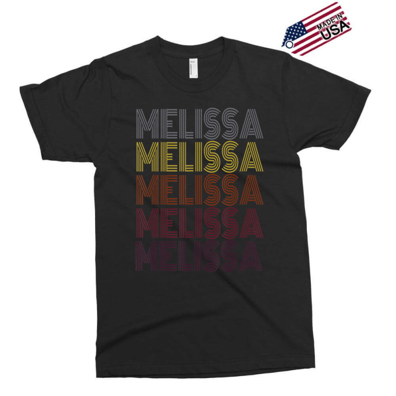 365 First Name Melissa Retro Pattern Vintage Style Exclusive T-shirt | Artistshot