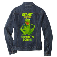 Kermit Normal Is Boring-ujgyb Ladies Denim Jacket | Artistshot