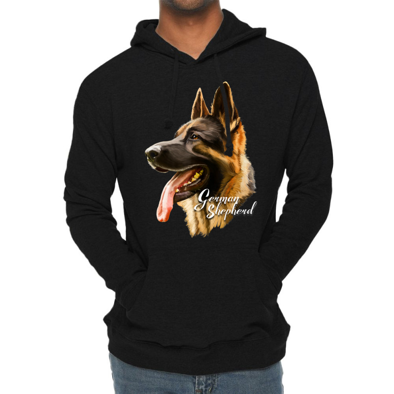 German Shepherd Sharp Dog Dogs Lightweight Hoodie | Artistshot