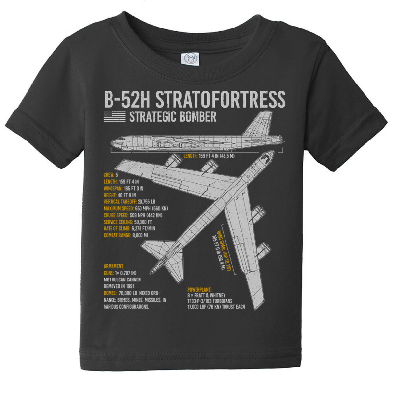 B-52 Stratofortress Blueprint American Bomber Baby Tee by Kanmosrin52 | Artistshot