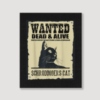 Wanted Dead Or Alive Schrodinger_s Cat Portrait Canvas Print | Artistshot