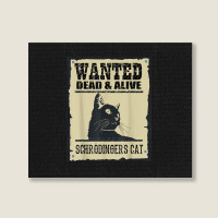 Wanted Dead Or Alive Schrodinger_s Cat Landscape Canvas Print | Artistshot