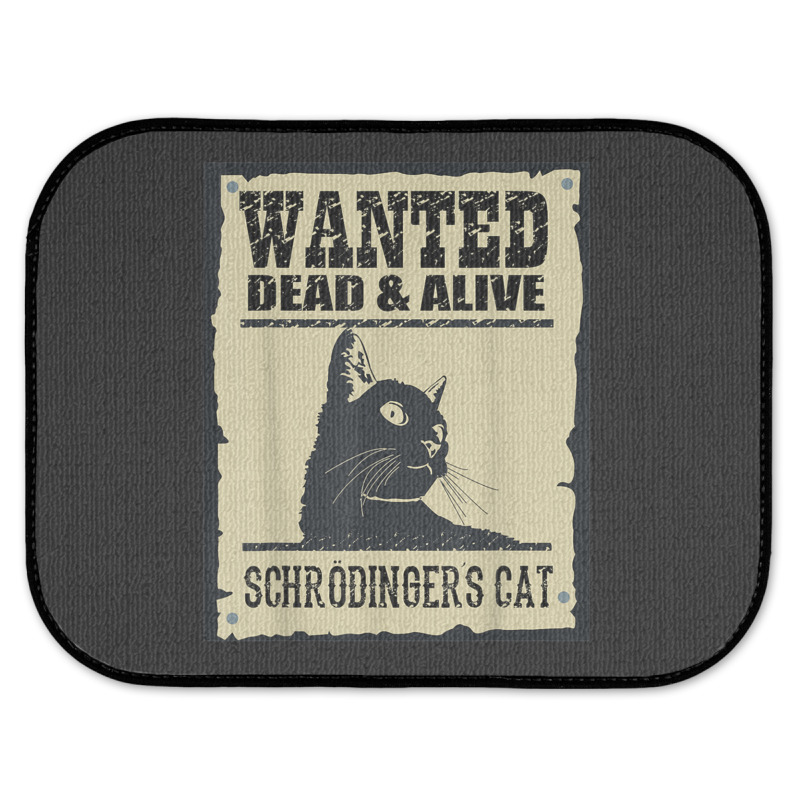 Wanted Dead Or Alive Schrodinger_s Cat Rear Car Mat by cm-arts | Artistshot