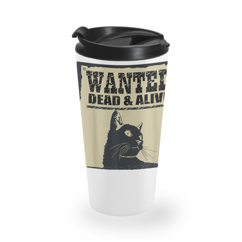 Wanted Dead Or Alive Schrodinger_s Cat Travel Mug by cm-arts | Artistshot