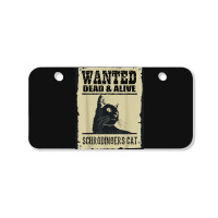 Wanted Dead Or Alive Schrodinger_s Cat Bicycle License Plate | Artistshot