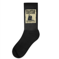 Wanted Dead Or Alive Schrodinger_s Cat Socks | Artistshot