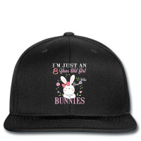 I'm Just An 8 Year Old Girl Who Loves Bunnies Birthday Gift Printed Hat | Artistshot