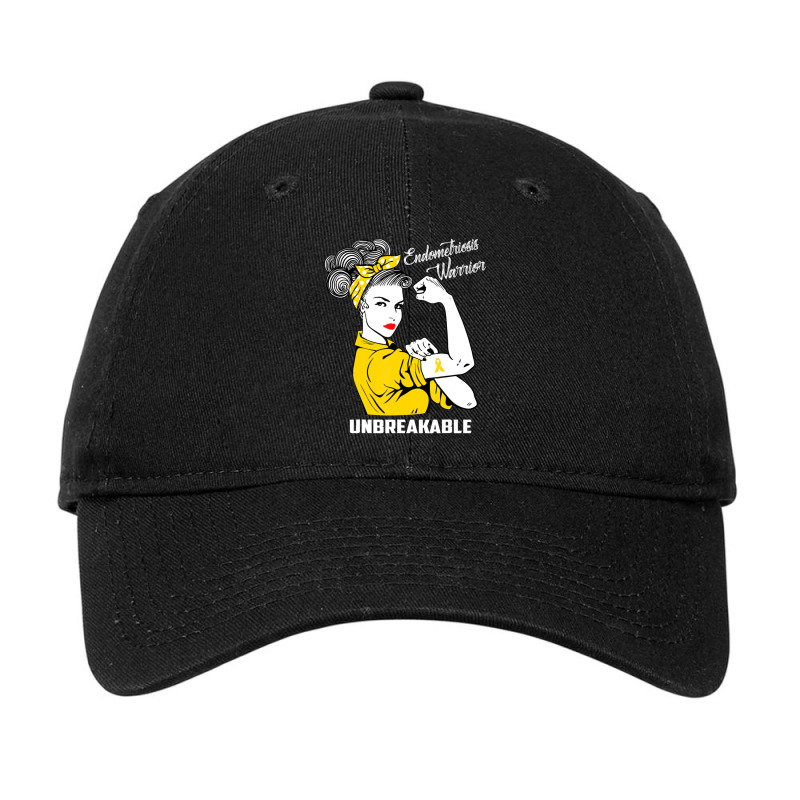 Endometriosis Warrior Unbreakable Awareness Adjustable Cap | Artistshot