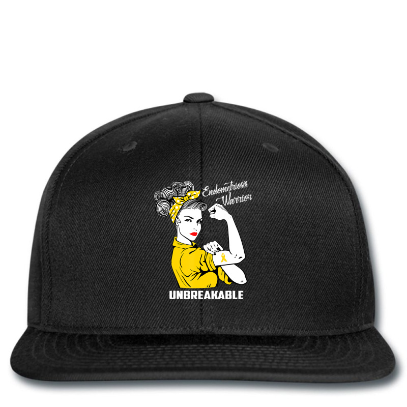 Endometriosis Warrior Unbreakable Awareness Printed Hat | Artistshot