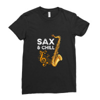 Saxophone Musical Instrument Ladies Fitted T-shirt | Artistshot