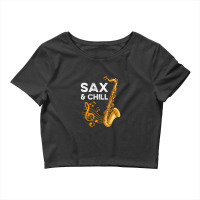 Saxophone Musical Instrument Crop Top | Artistshot