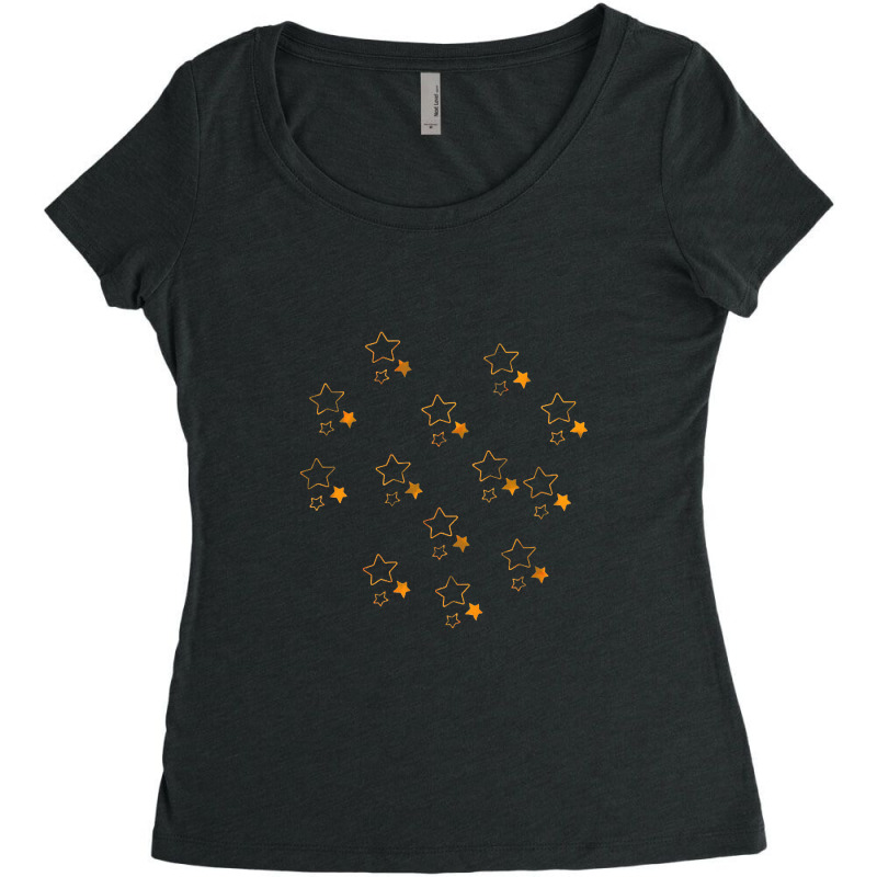 Stars Women's Triblend Scoop T-shirt by haleyaskling | Artistshot