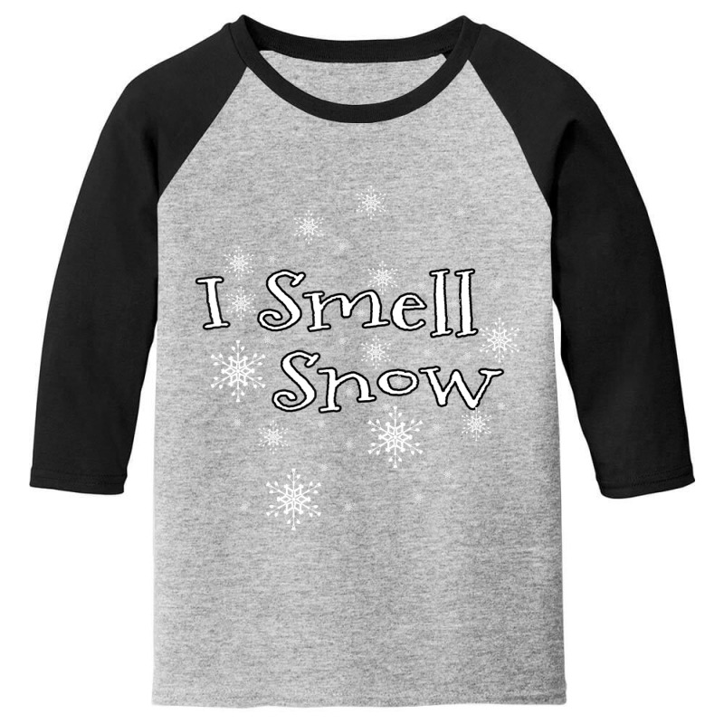 I Smell Snow Christmas New Year Holiday Youth 3/4 Sleeve by cm-arts | Artistshot