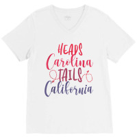 Heads Carolina Tail California Western Summer Beach Paradise Tank Top V-neck Tee | Artistshot