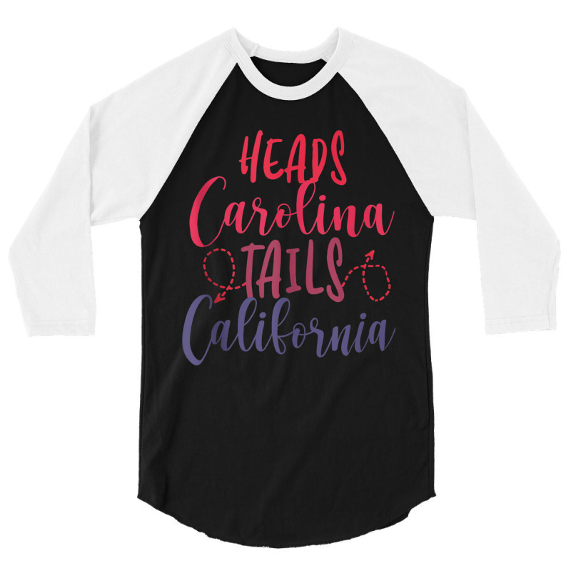 Heads Carolina Tail California Western Summer Beach Paradise Tank Top 3/4 Sleeve Shirt by cm-arts | Artistshot