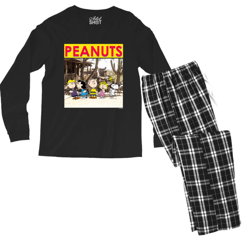 Peanuts Peanuts Family Photo Men's Long Sleeve Pajama Set | Artistshot