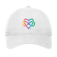 Low Poly Polyamory Rainbow Infinite Heart Lgbtqia Pride Tank Top Adjustable Cap | Artistshot