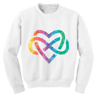 Low Poly Polyamory Rainbow Infinite Heart Lgbtqia Pride Tank Top Youth Sweatshirt | Artistshot