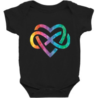 Low Poly Polyamory Rainbow Infinite Heart Lgbtqia Pride Tank Top Baby Bodysuit | Artistshot