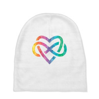 Low Poly Polyamory Rainbow Infinite Heart Lgbtqia Pride Tank Top Baby Beanies | Artistshot