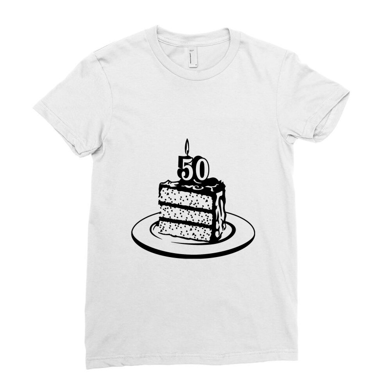 Milestone 50 Ladies Fitted T-Shirt by cosmicskulles | Artistshot