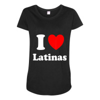 I Heart Latinas I Like Latinas Maternity Scoop Neck T-shirt | Artistshot