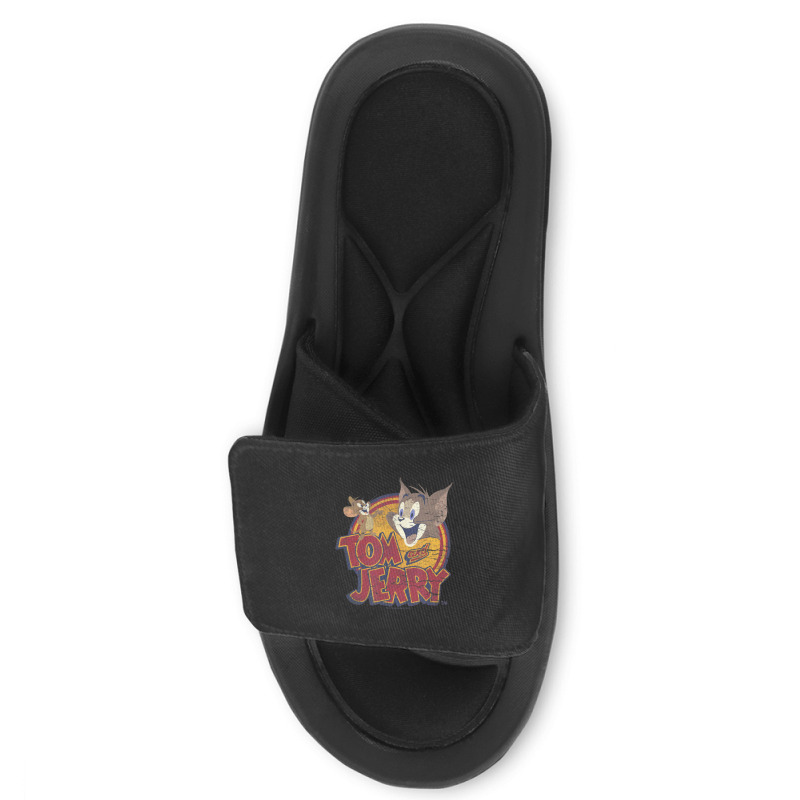 Tom And Jerry Water Damaged Colors Slide Sandal | Artistshot