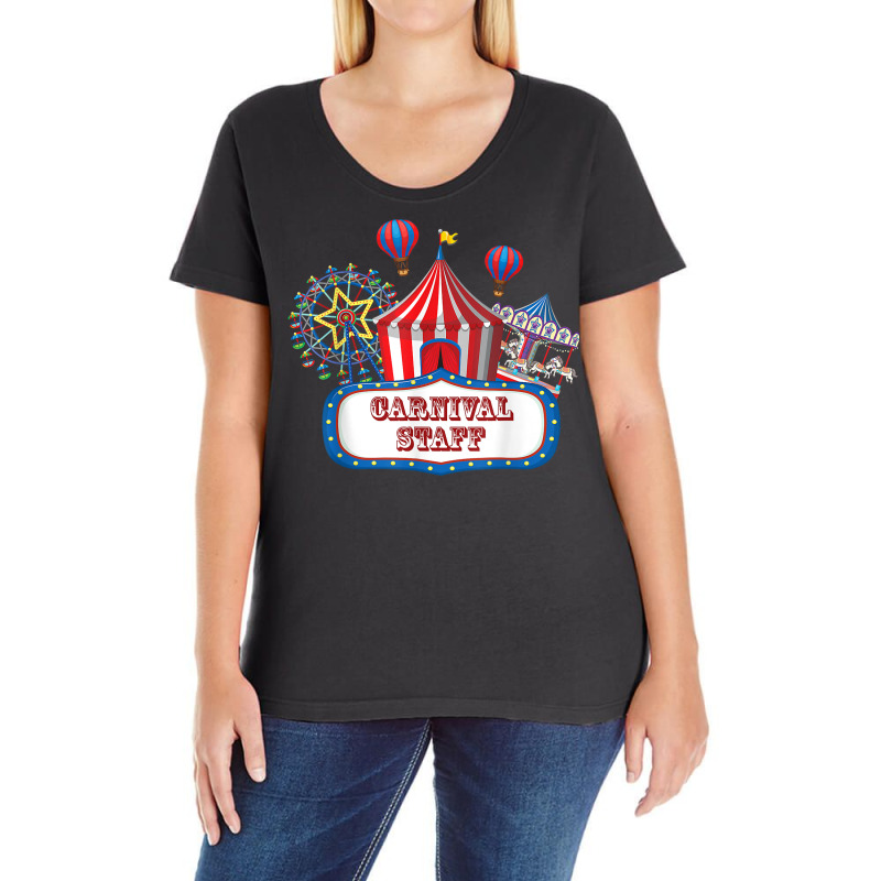 Carnival Staff For Circus Event Staff & Ringmaster Lover T Shirt Ladies Curvy T-Shirt by cm-arts | Artistshot