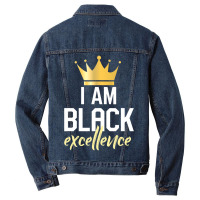 I Am Black Excellence Men Denim Jacket | Artistshot