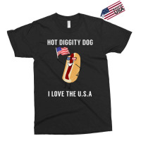 Hot Diggity Dog I Love Usa Fourth Of July Exclusive T-shirt | Artistshot