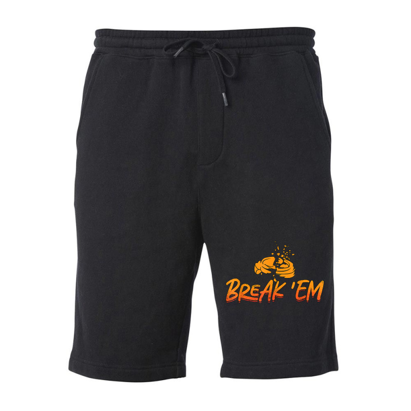 Break 'em Sporting Clays Target Shooting Sport Clay Shooting T Shirt Fleece Short | Artistshot