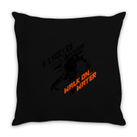 Ice Hockey Players Walk On Water Superpower Throw Pillow | Artistshot