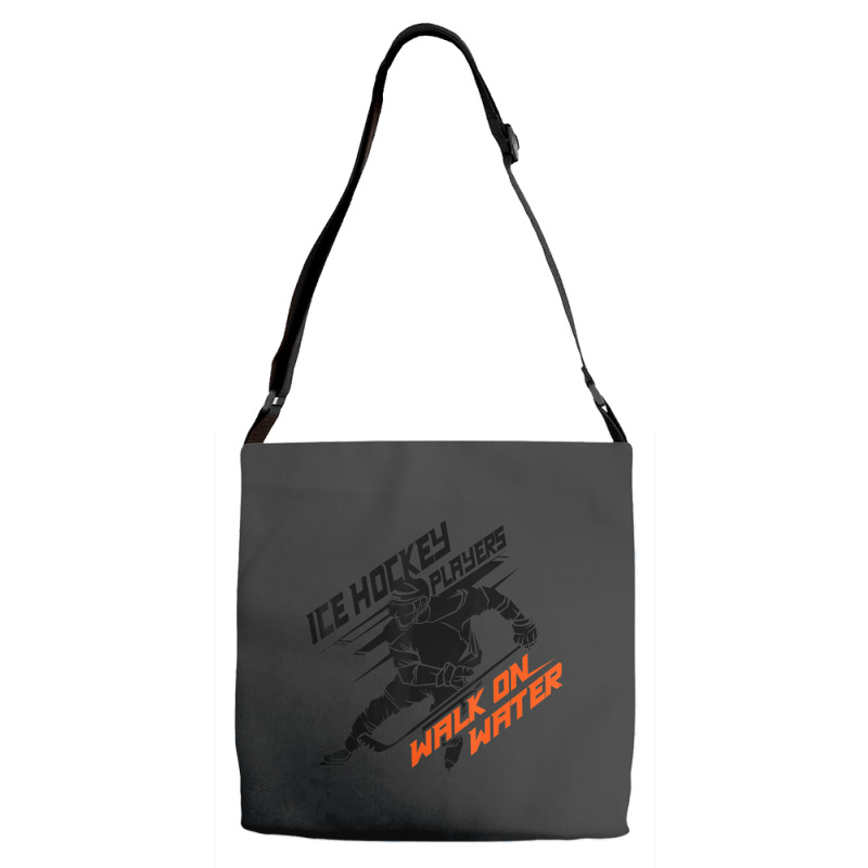 Ice Hockey Players Walk On Water Superpower Adjustable Strap Totes | Artistshot