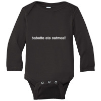 Babette Ate Oatmeal Gilmore Girls Long Sleeve Baby Bodysuit | Artistshot