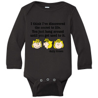 Peanuts Sally Secret To Life Long Sleeve Baby Bodysuit | Artistshot