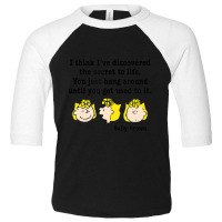 Peanuts Sally Secret To Life Toddler 3/4 Sleeve Tee | Artistshot