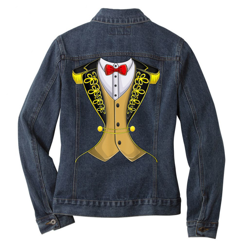 Ringmaster Circus Costume Showman Kids Men Women Halloween T Shirt Ladies Denim Jacket by zhypapunazhae | Artistshot