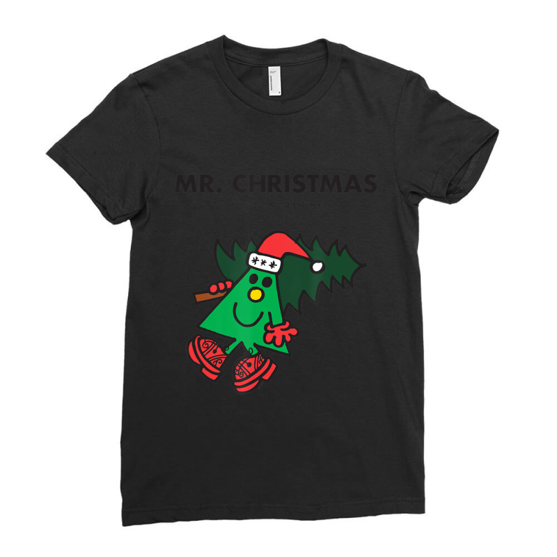 Mr. Men Mr. Christmas Ladies Fitted T-Shirt by cm-arts | Artistshot