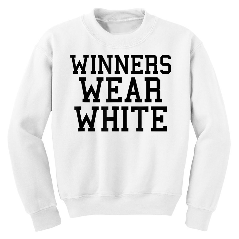 Winners Wear White Color War Camp Team Game Competition T Shirt Youth Sweatshirt by cm-arts | Artistshot