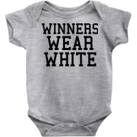 Winners Wear White Color War Camp Team Game Competition T Shirt Baby Bodysuit | Artistshot